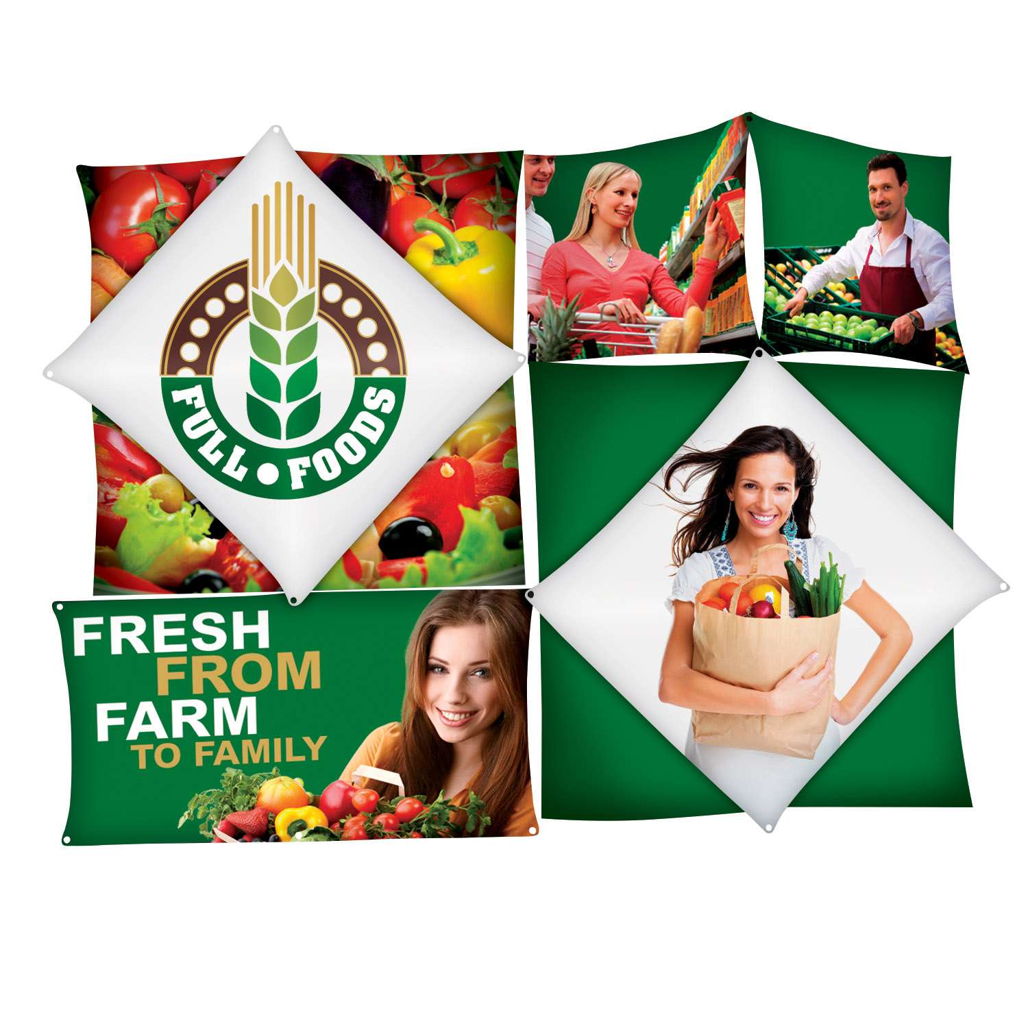 Micro GeoMetrix Double Diamond Graphic Panels