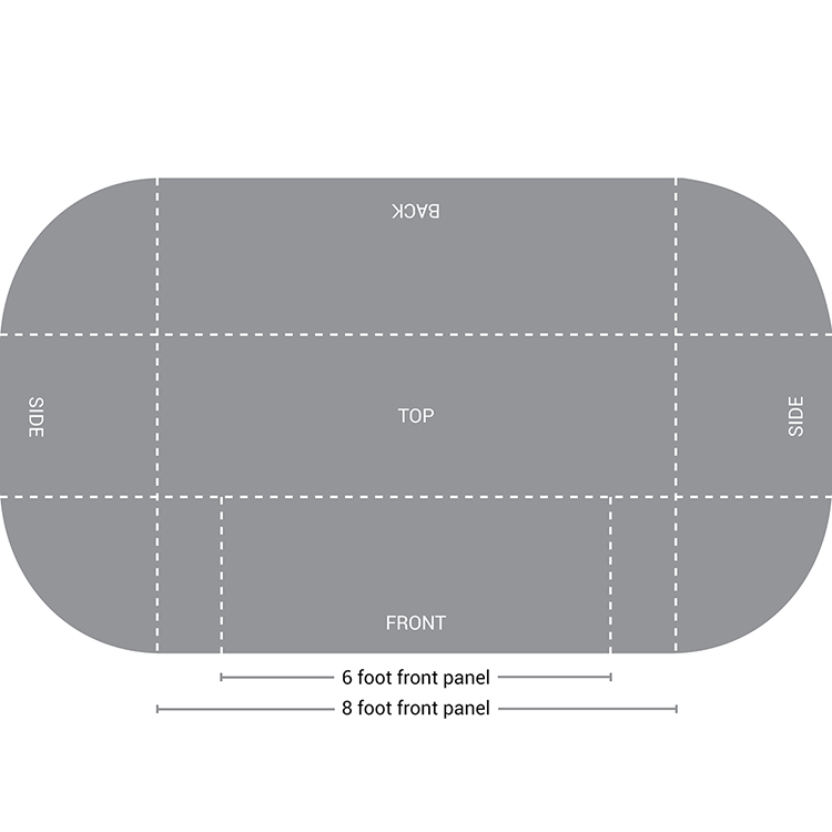 6' to 8' Convertible Table Topper 10