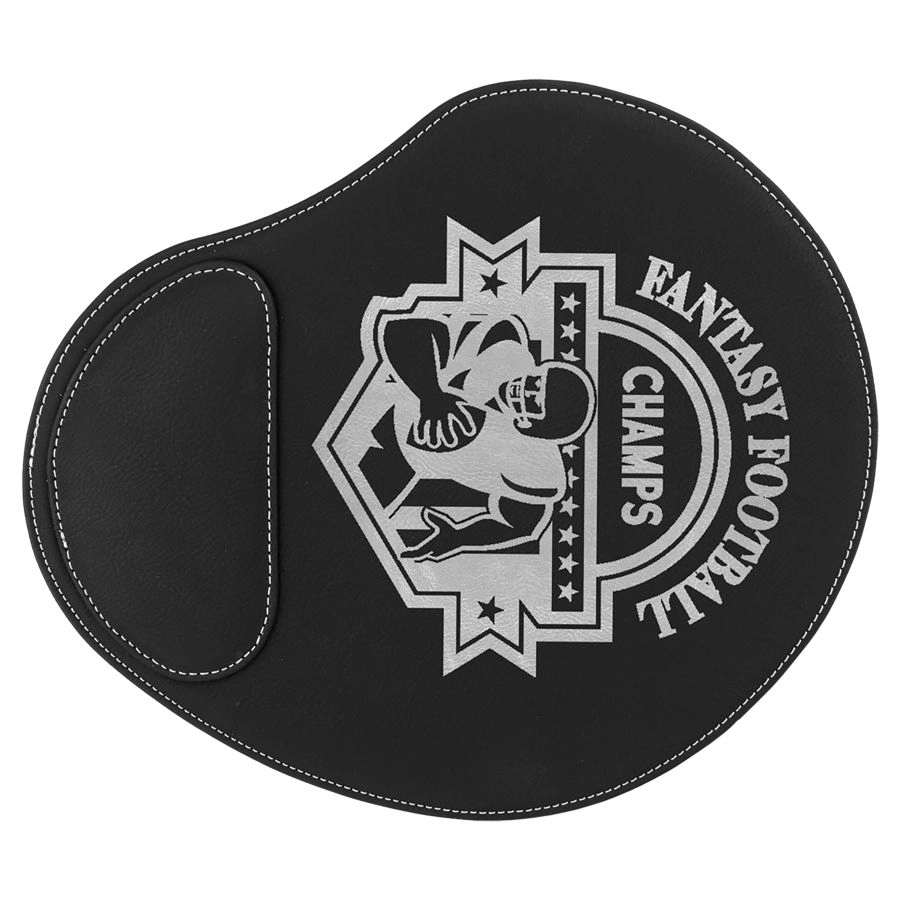 Teal Blue Laserable Leatherette Mouse Pad (9" x 10 1/4") 7