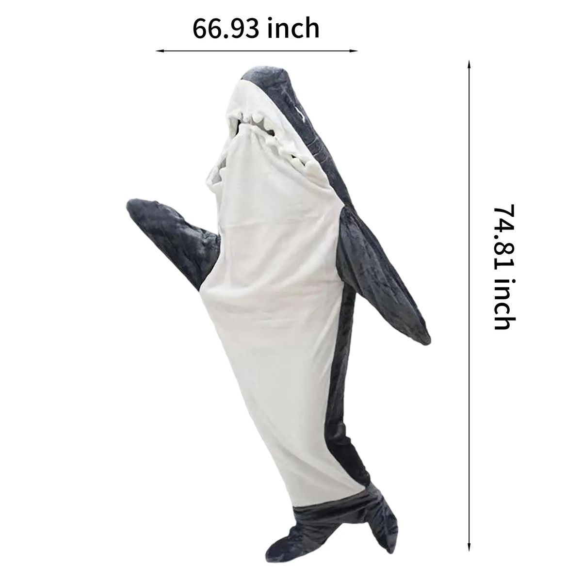 Warm Shark Costume Blanket for Adults and Kids 1