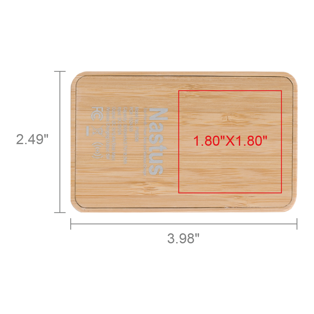 Eden Green Bamboo Wireless Power Bank 5000 14