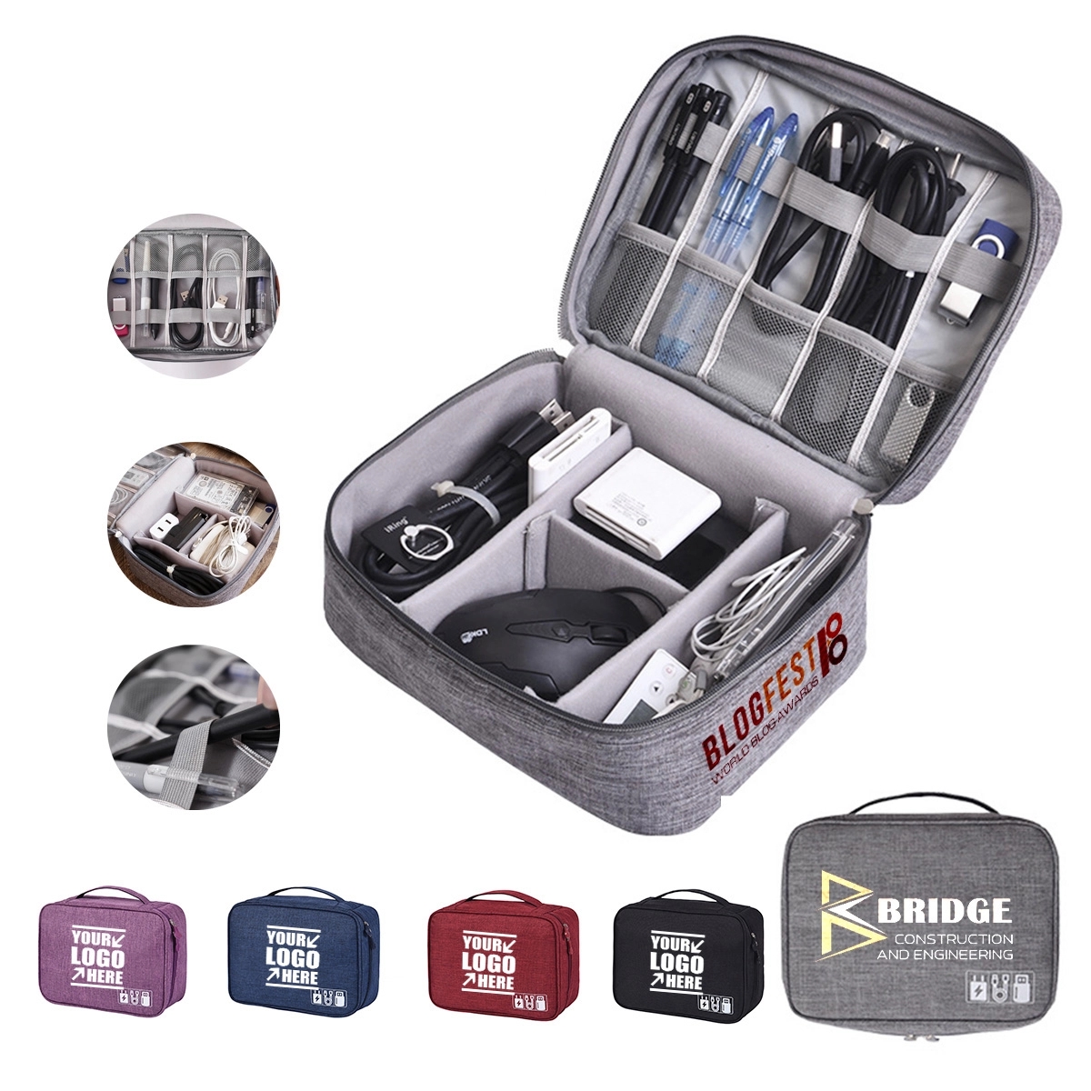 Portable High Quality Durable Electronic Organizer 5