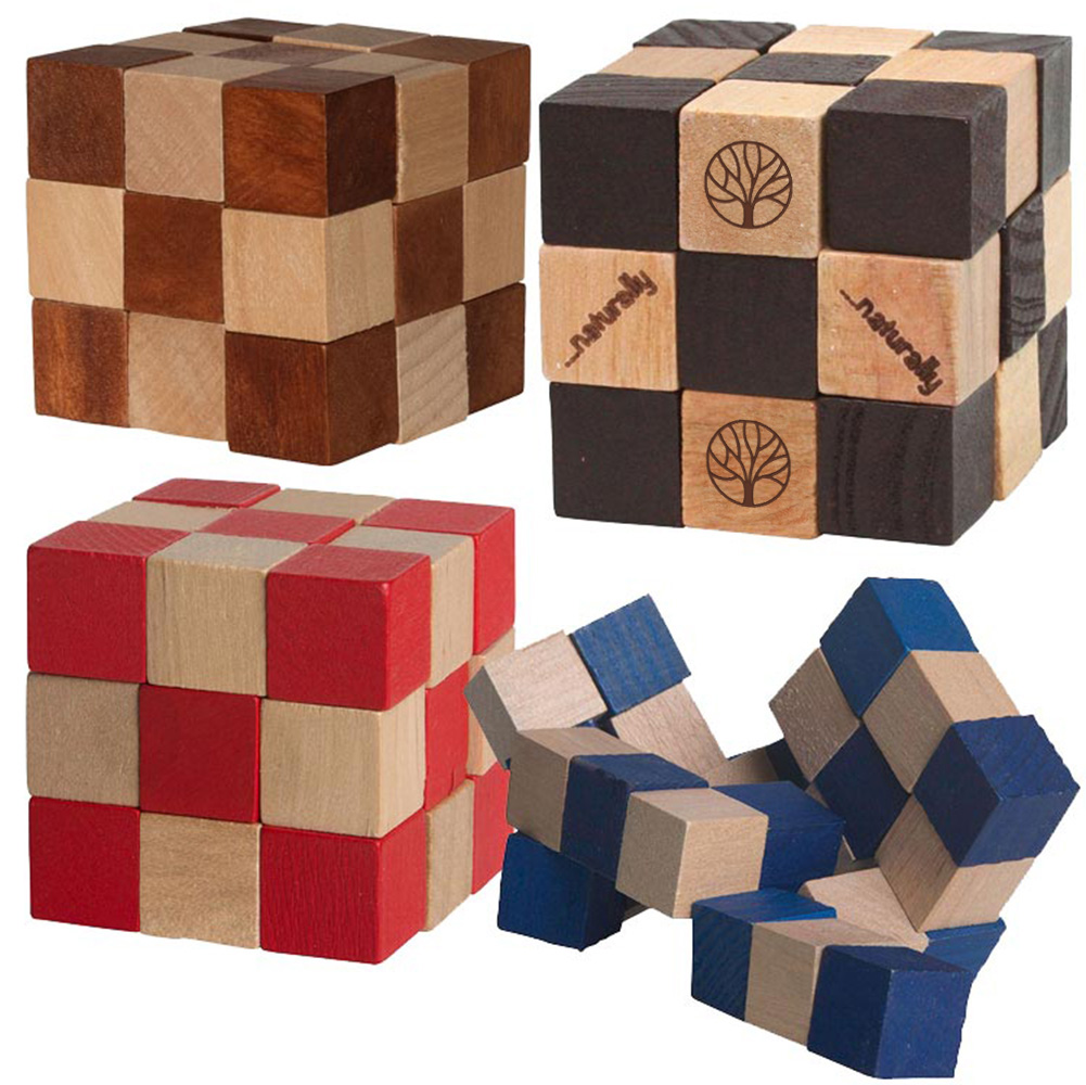 Wooden Elastic Cube Puzzle 6