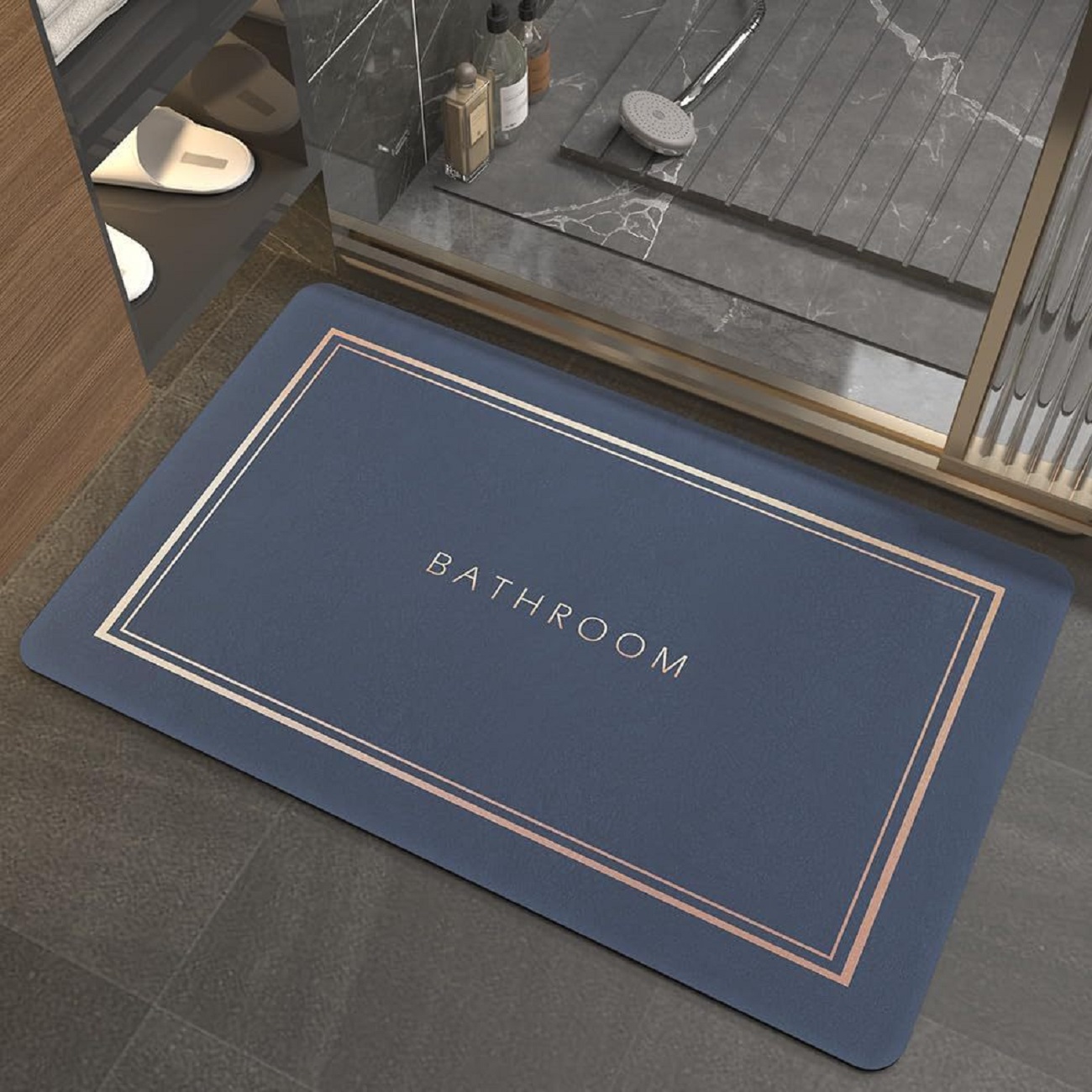 Diatom Mud Absorbent Bathroom Mat 6