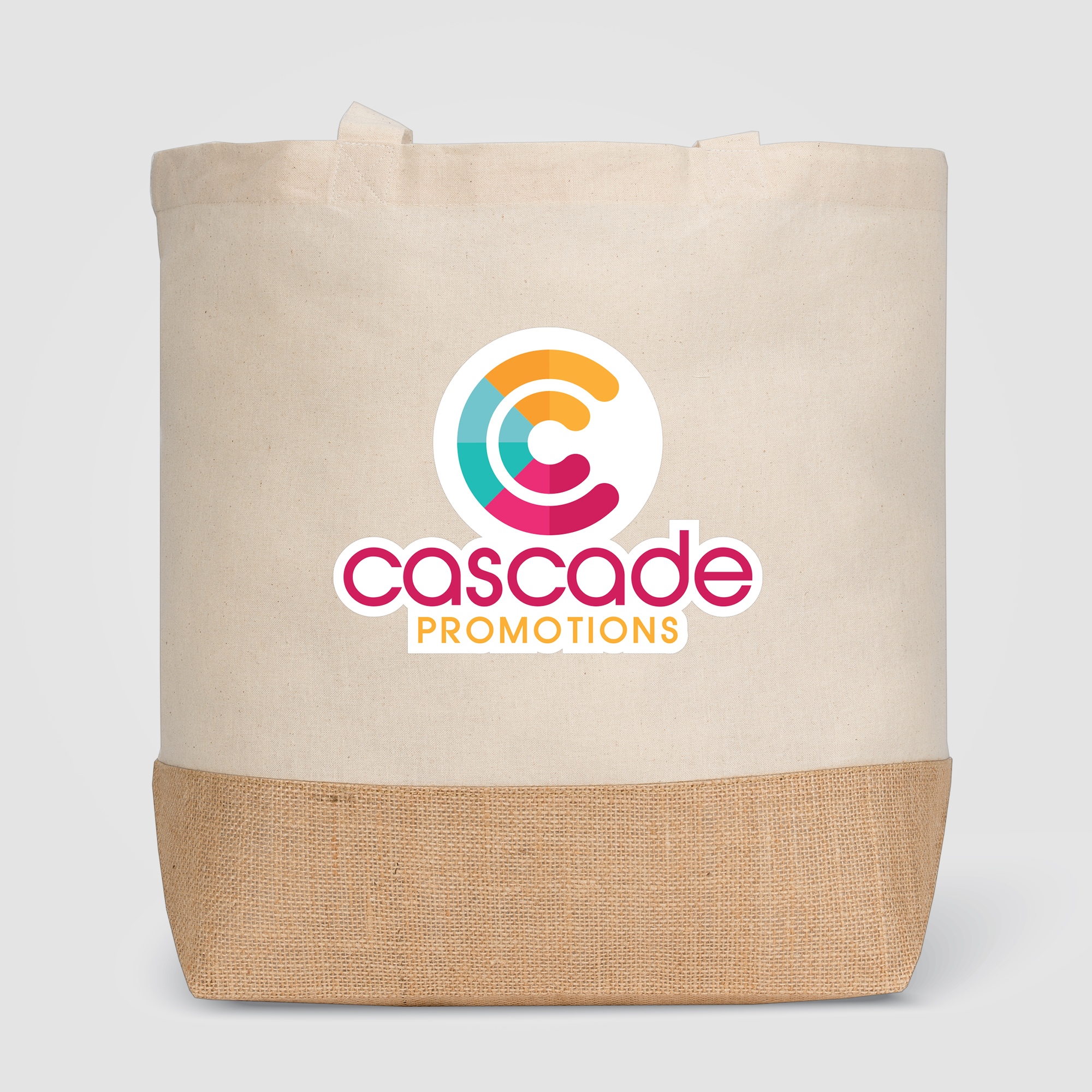 Rio™ Shopper Tote Bag - 5 oz. Recycled Cotton Blend with Jute 3