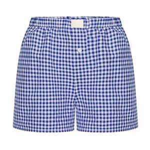 Womens Y2K Lounge Shorts Gingham Boxer Shorts 2