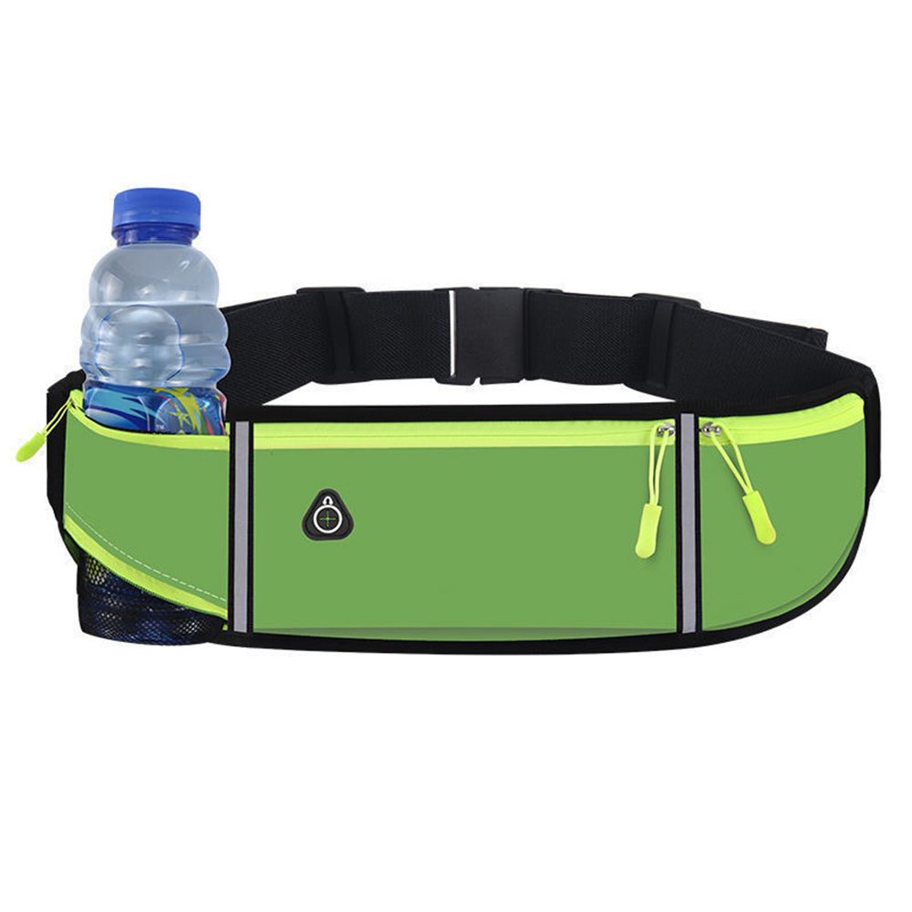Multifunctional outdoor sports nylon fanny pack waist bag with water bottle pocket 7