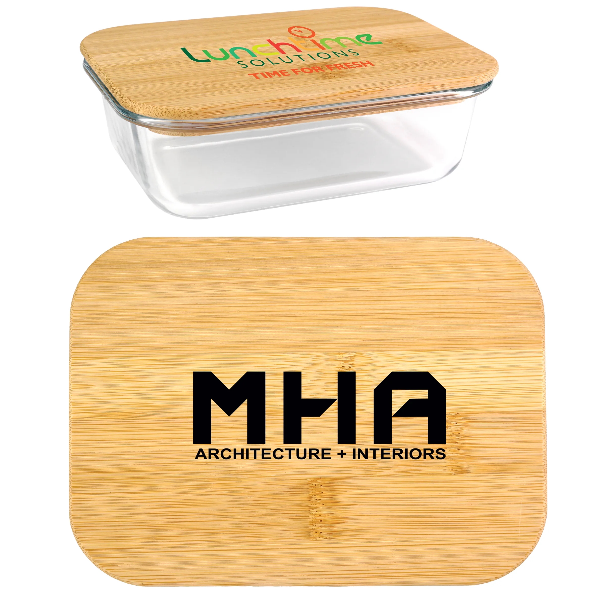 Bamboo Glass Container