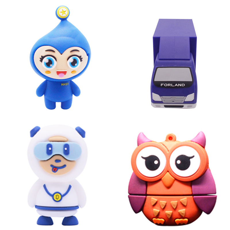 PVC Soft Plastic Cartoon Custom USB Flash Drive