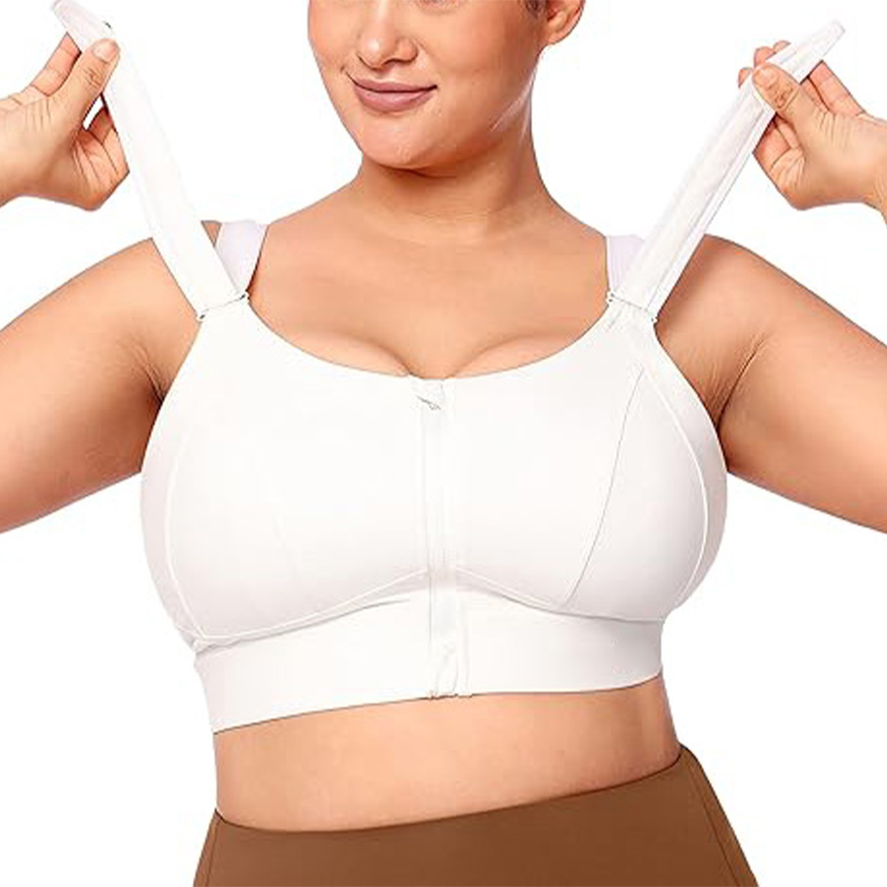 Women's Adjustable Zipper Front Bra 3