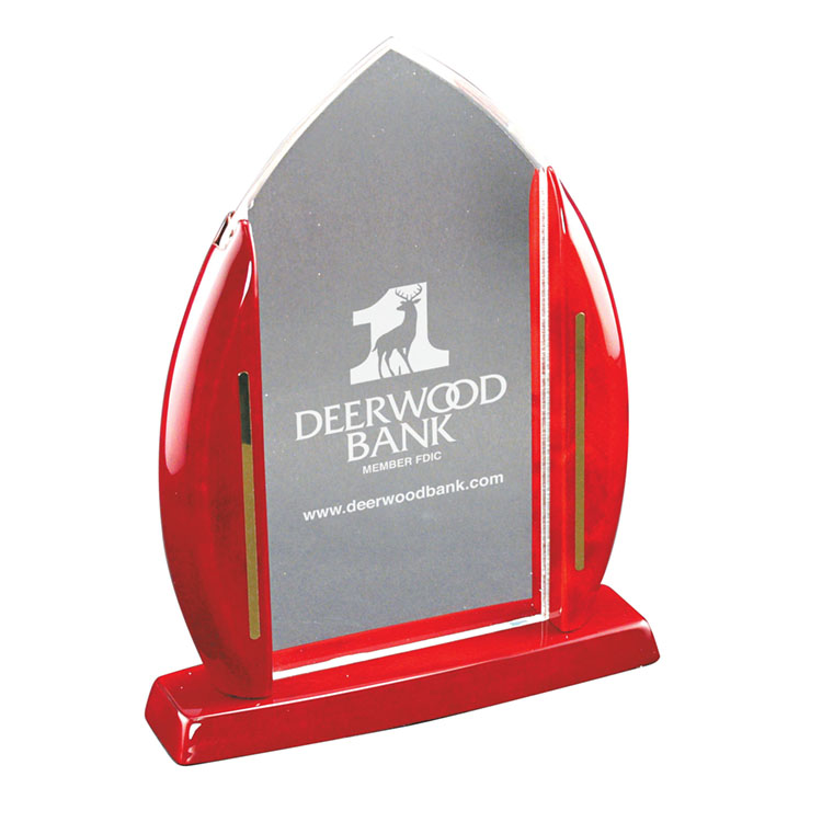 Rosewood Cathedral Arch Acrylic Award 2