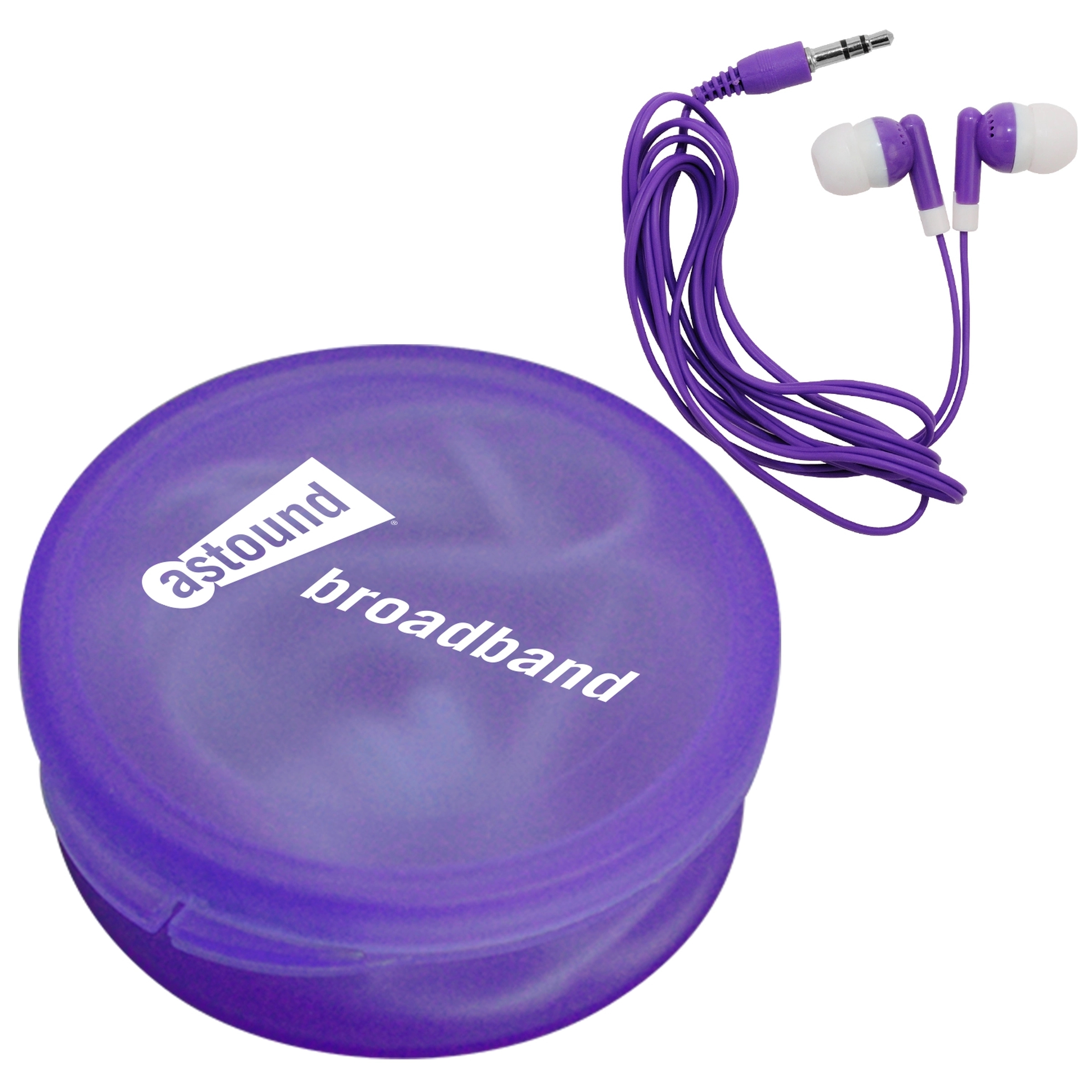 Matching Ear Buds & Round Case 6