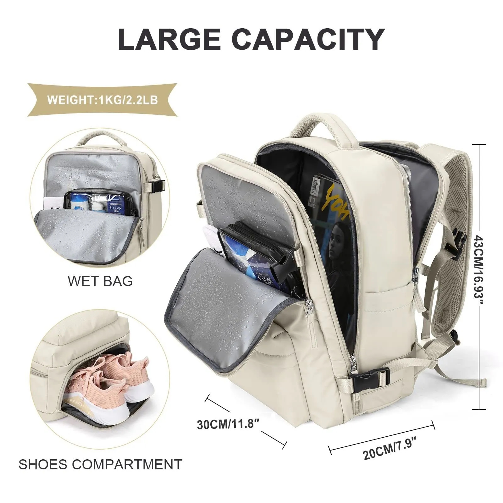 Waterproof Outdoor Large Travel Backpack 2