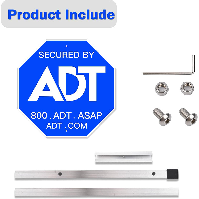 28"Long Post Stake Heavy Duty Alloy ADT Security Yard Sign 5