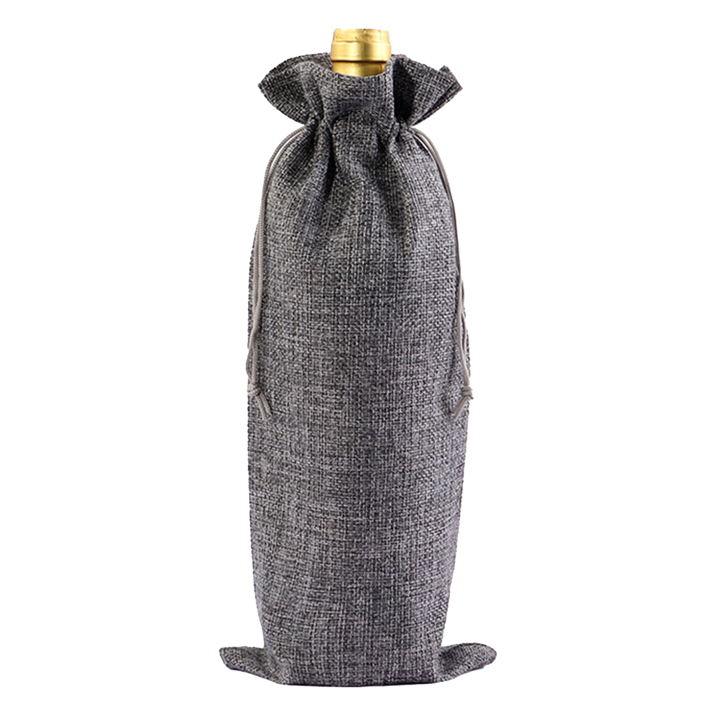 Jute Drawstring Drawstring Red Wine Bag 4