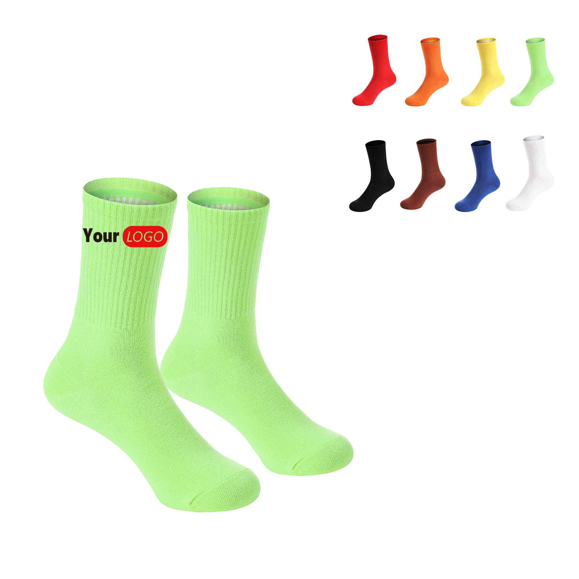 Vertical Cotton Basketball Socks 2