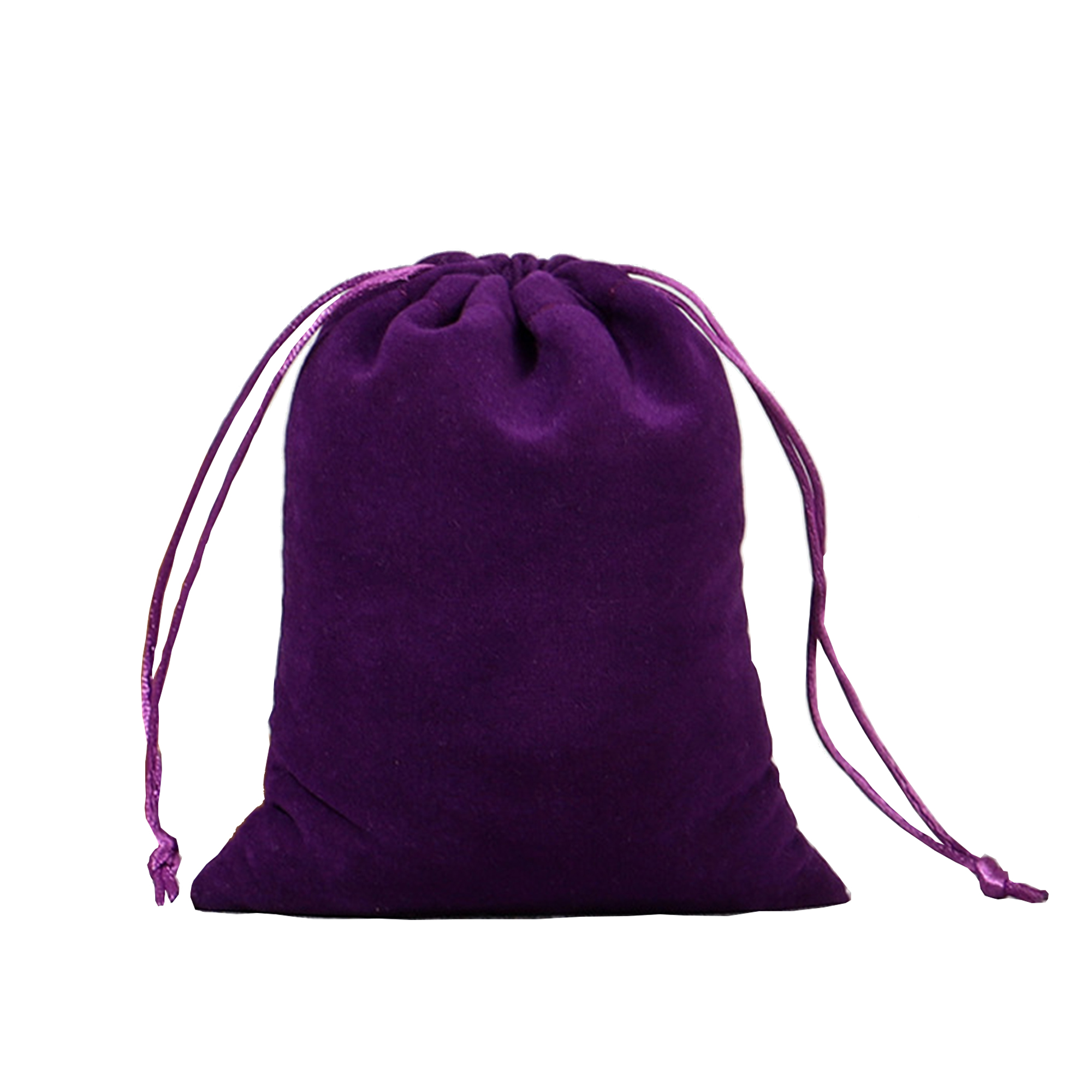 Flocking Drawstring Storage Bag Jewelry Pouch 11