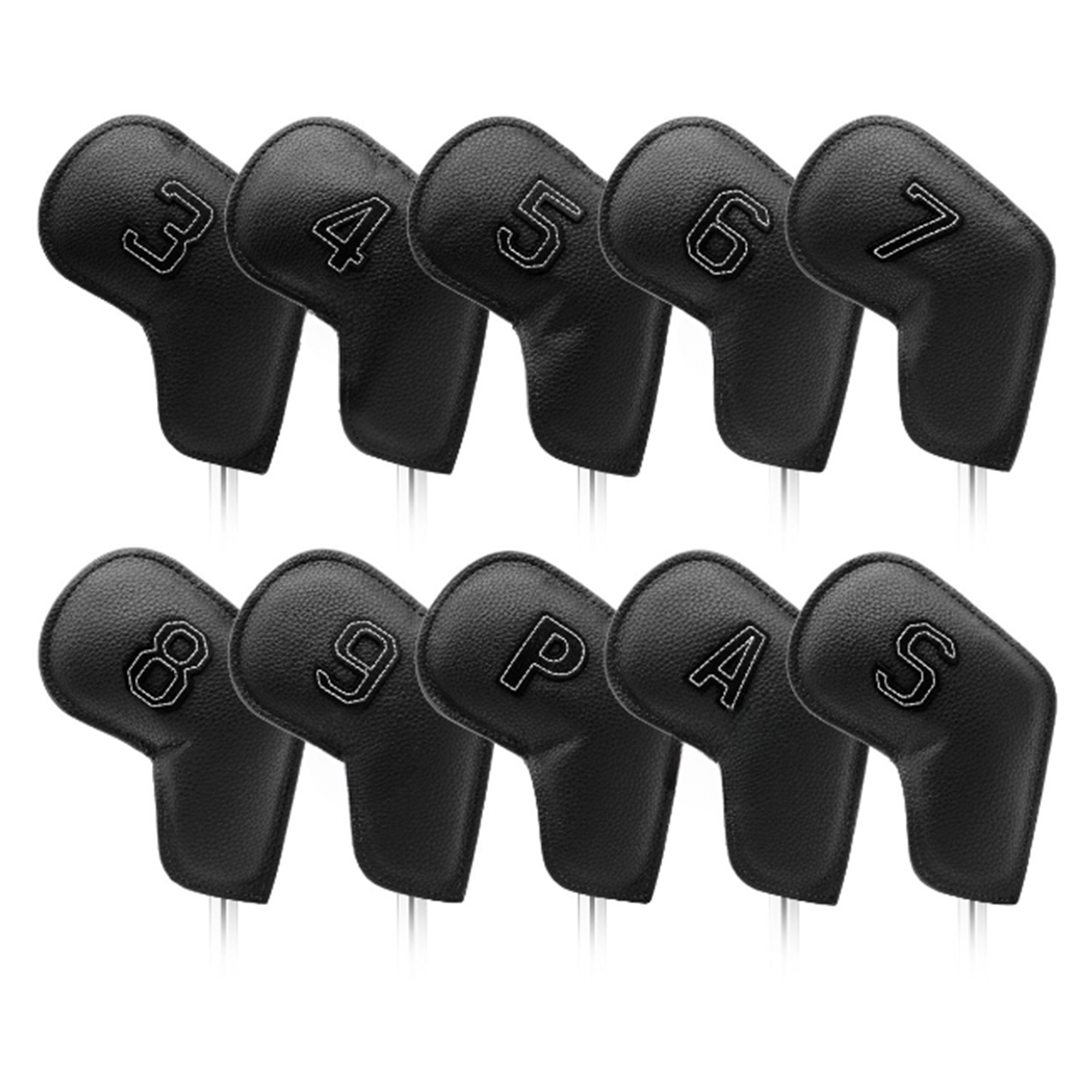 Stylish 10 PCS Leather Golf Club Cover Set 5