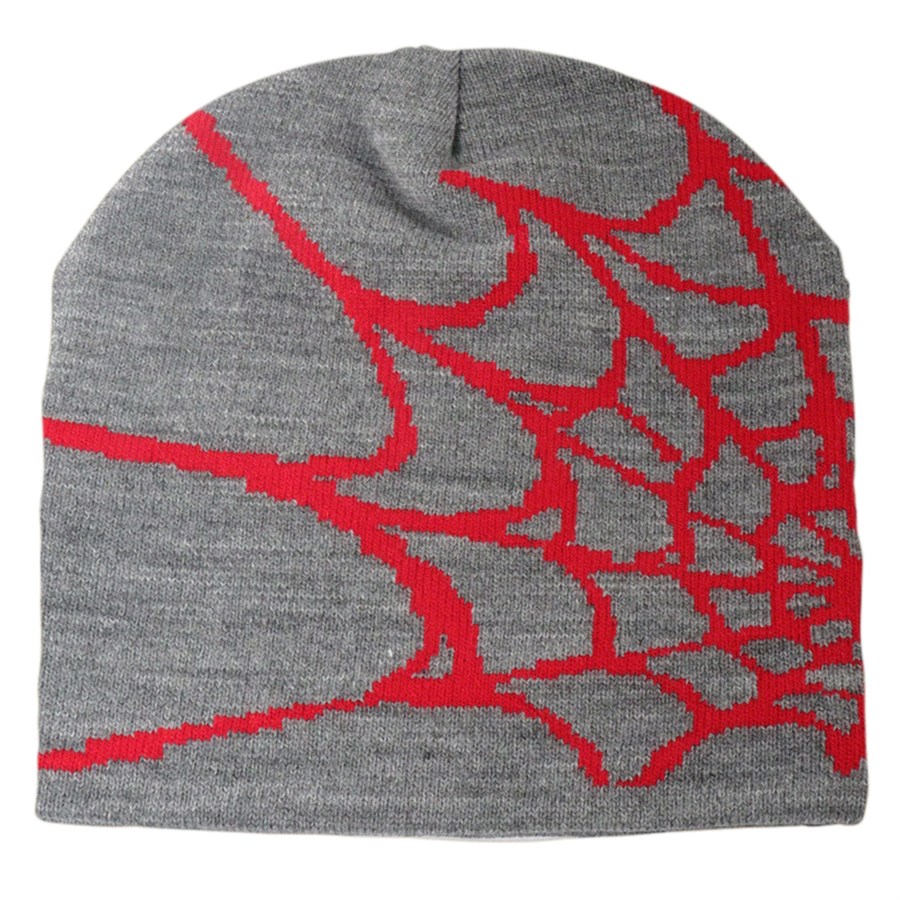Spider Web Pattern Beanie with Custom Logo 18