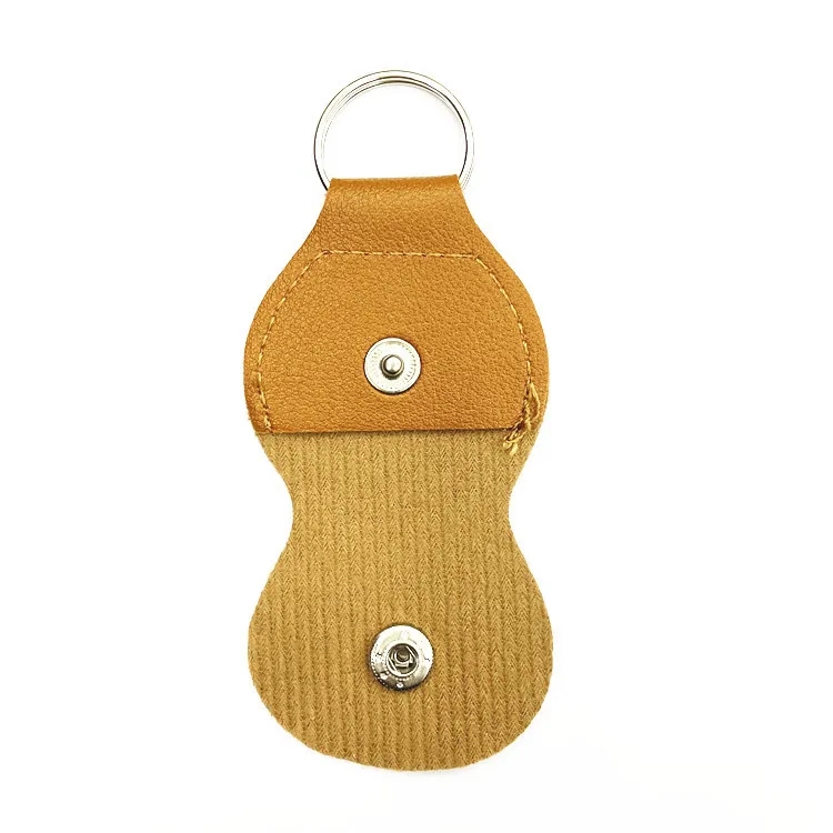 Leather Guitar Pick Holder Case Keychain 11