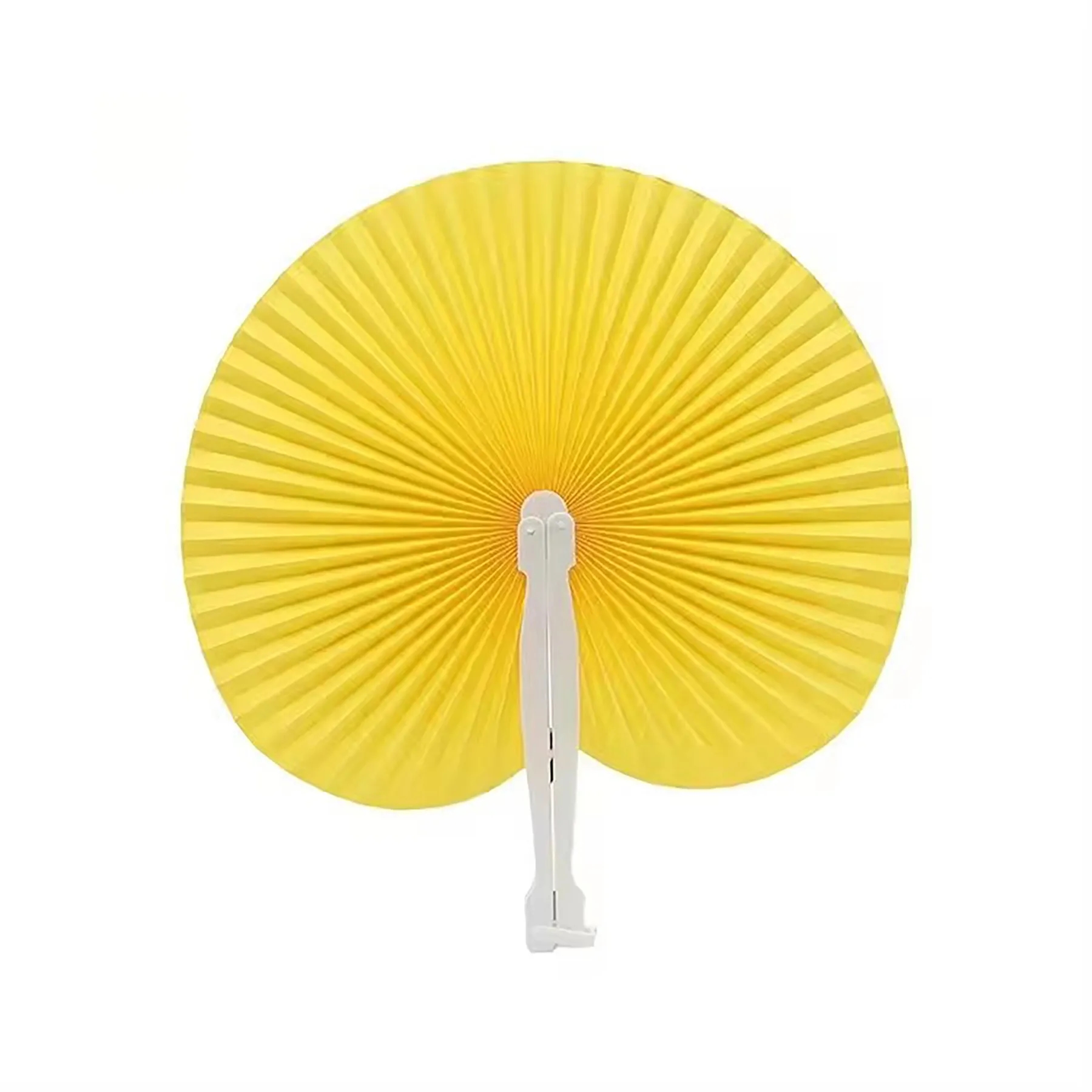 Paper Hand Fans Round Colorful 13