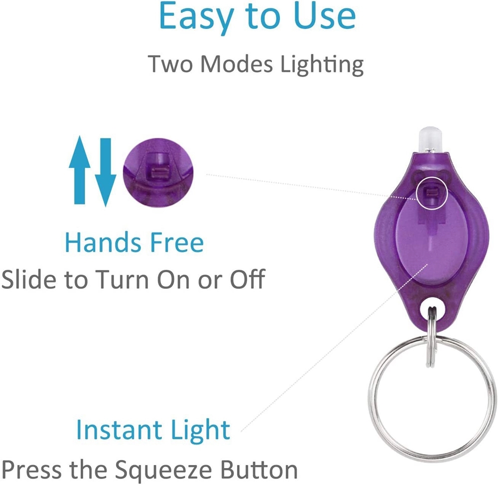 UV LED Flashlight Keychains (365nm) 4