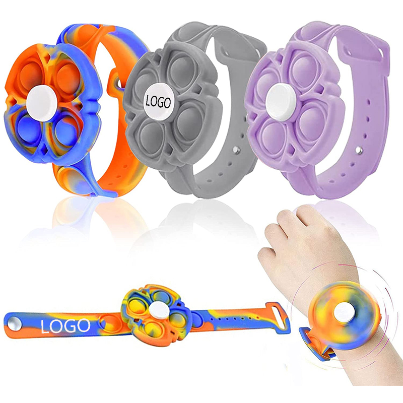Stress Relief Pop Wristband Fidget Sensory Hand Finger Press Silicone Toy 5