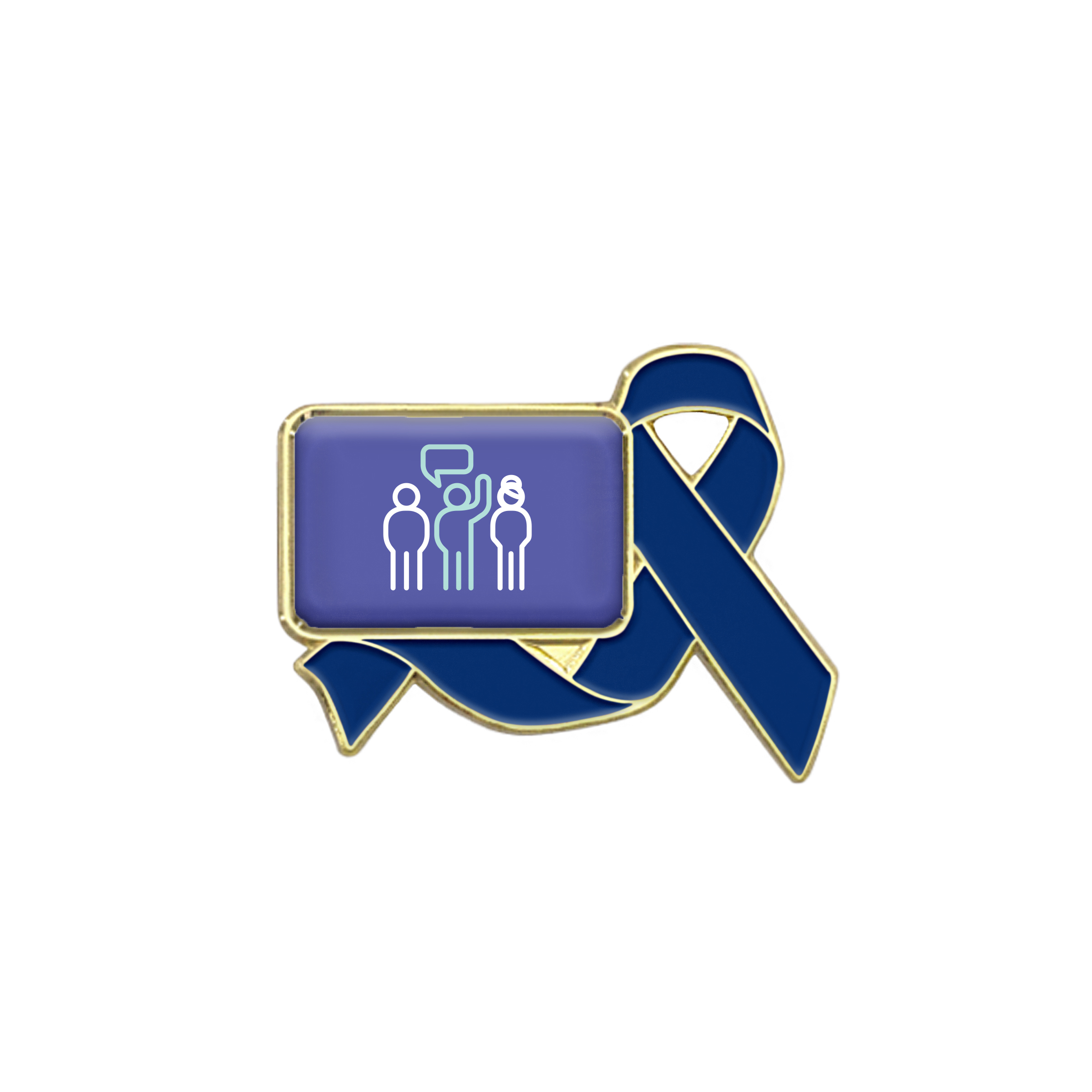 Awareness Ribbon Lapel Pins w/ Custom Logo 5