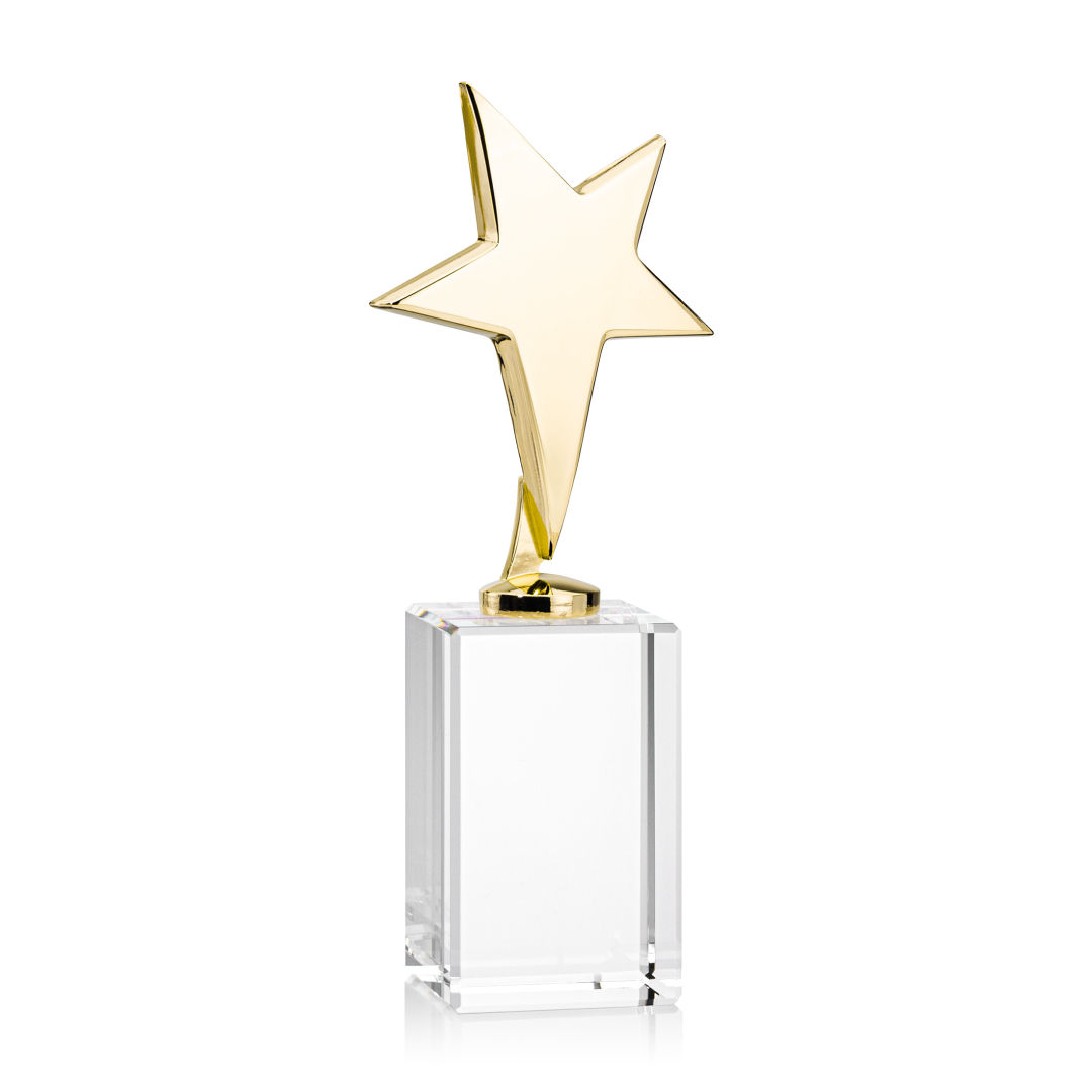Tuscany Gold Star on Lexington Base - Clear 2