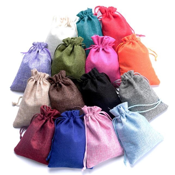 Jute Drawstring Gift Pouches 2
