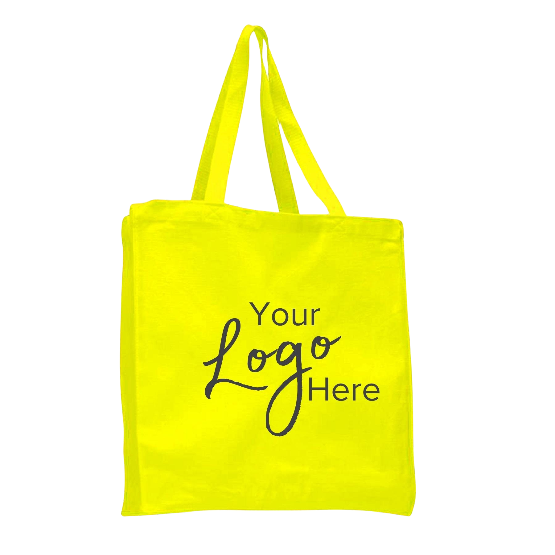 Canvas Shopper Bag 14" W x 15" H with 4" Gusset, custom tote bag with logo imprint 19