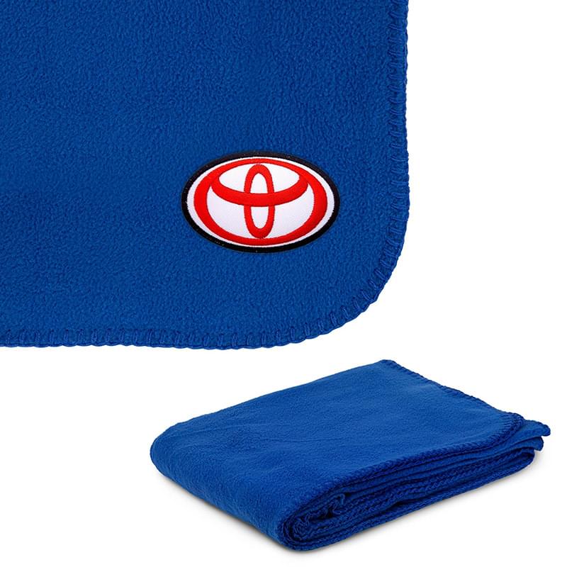 260g Anti-Pill Embroidered Fleece Throw Blanket 50" x 60" 3