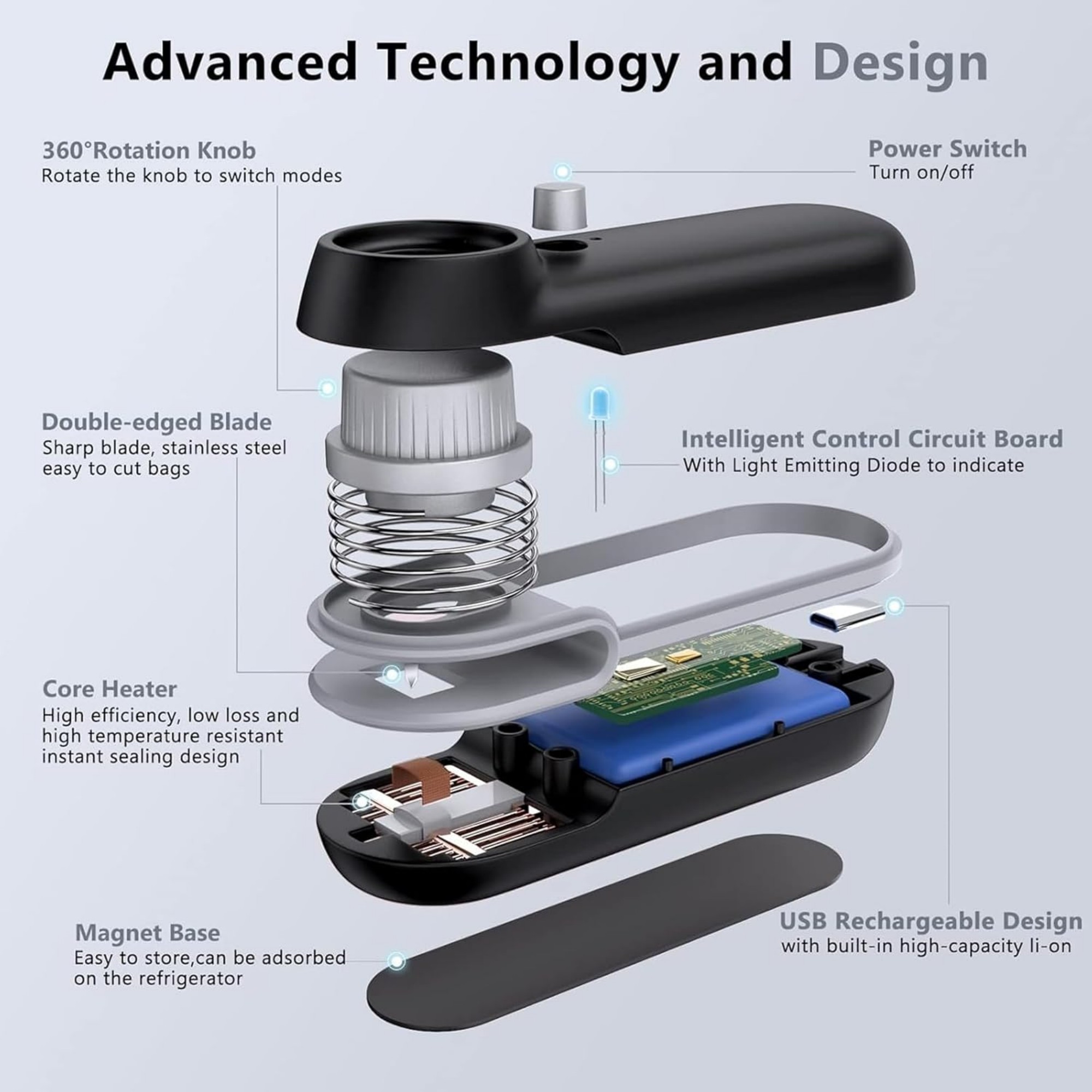 USB Charging Mini Bag Sealer 3