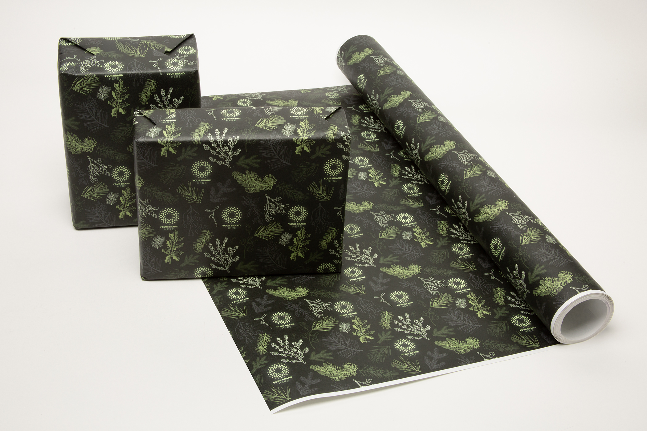 Full Color Custom White Wrapping Paper 25' Roll 4