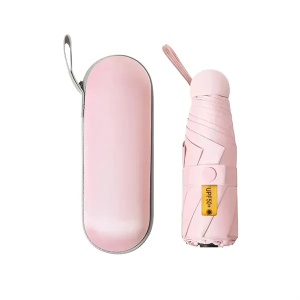 Compact UV-Protective Folding Umbrella with Case 15