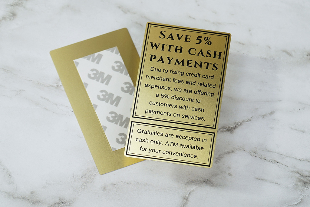 Brass Finish Business Cards 44