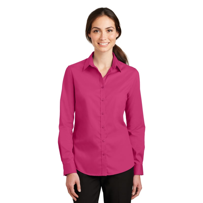 Port Authority Ladies SuperPro Twill Shirt. 11