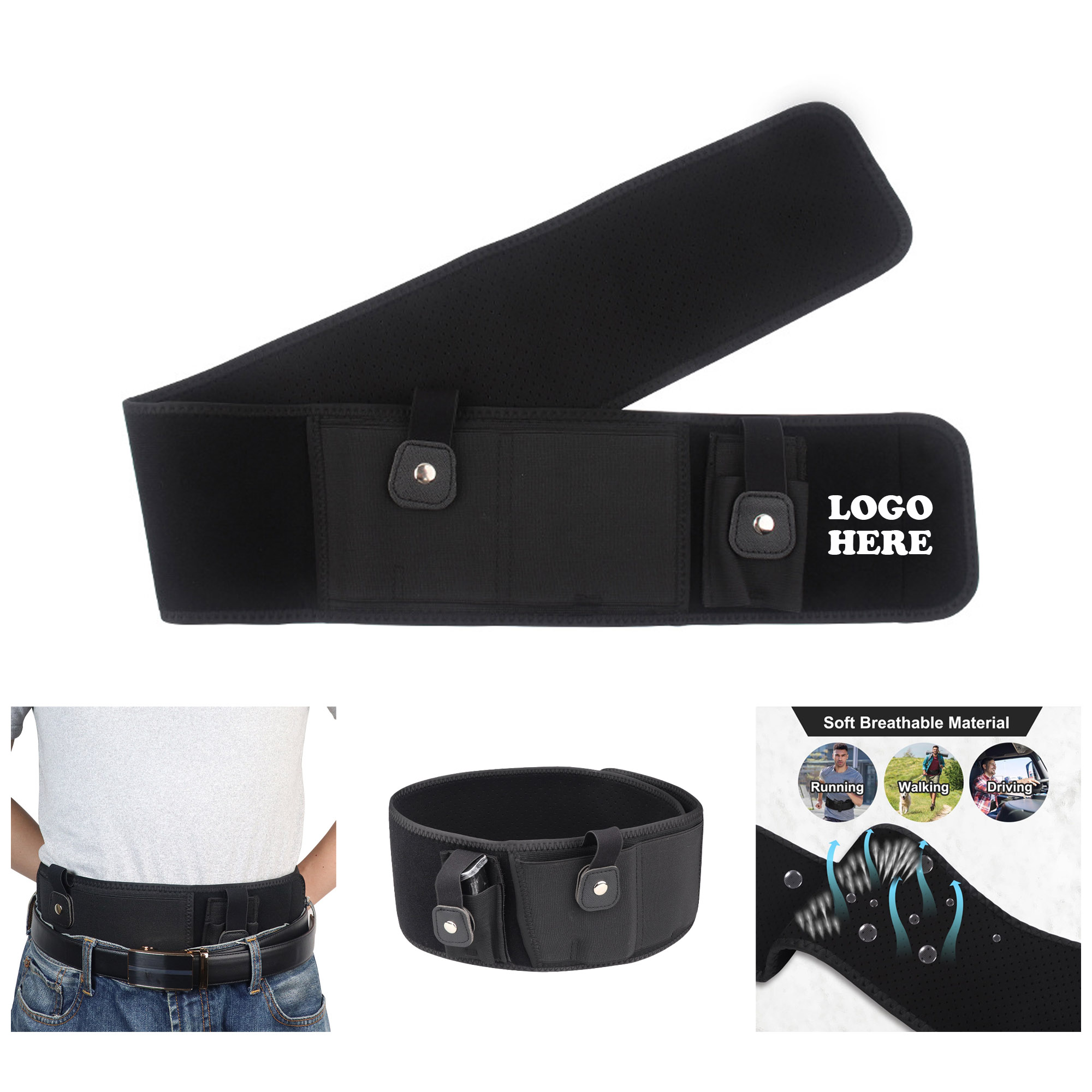 MOQ 10 pcs Concealed Carry Belly Band 3