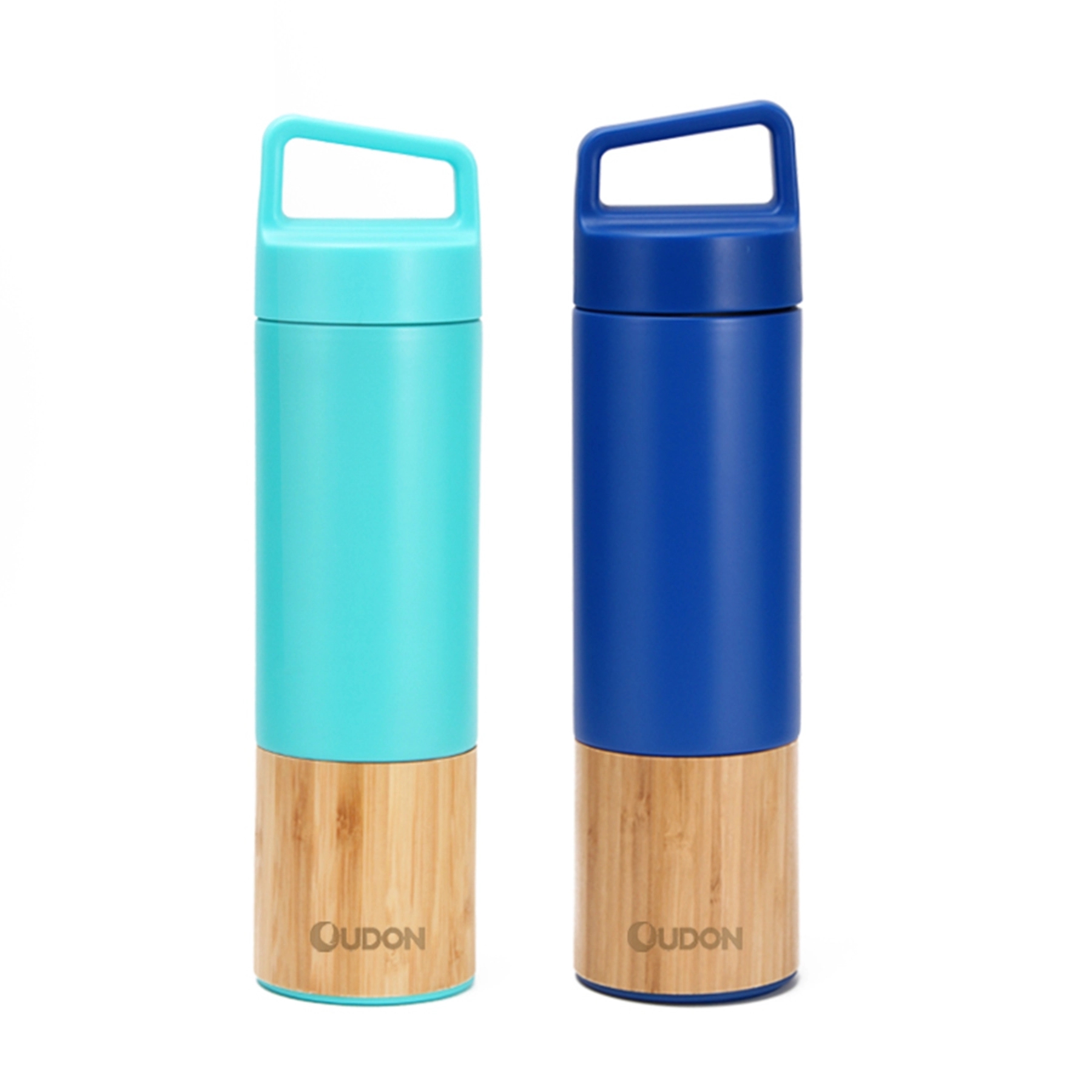 20 Oz. Triple Wall Bamboo 304 Stainless Steel Vacuum Flask, custom water bottle with logo imprint 5