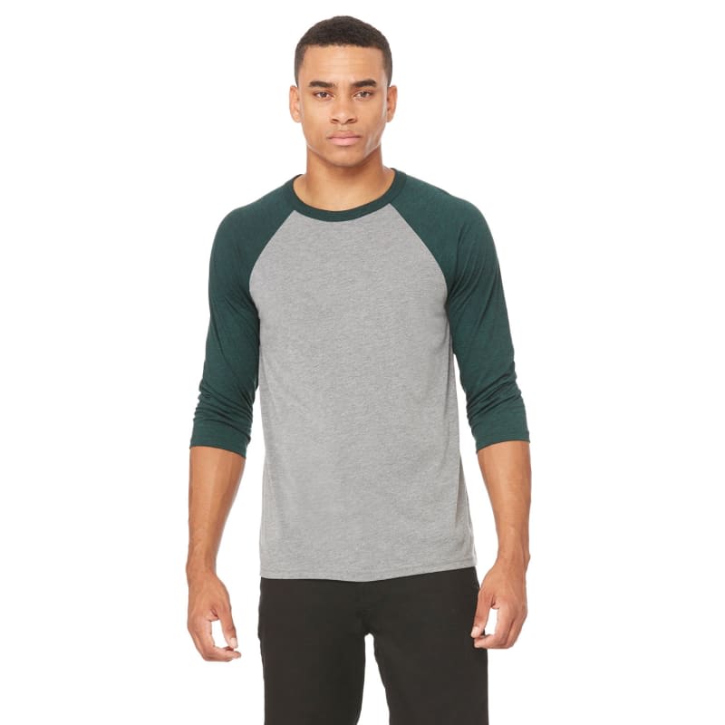Bella Unisex 3/4-Sleeve Baseball T-Shirt 16