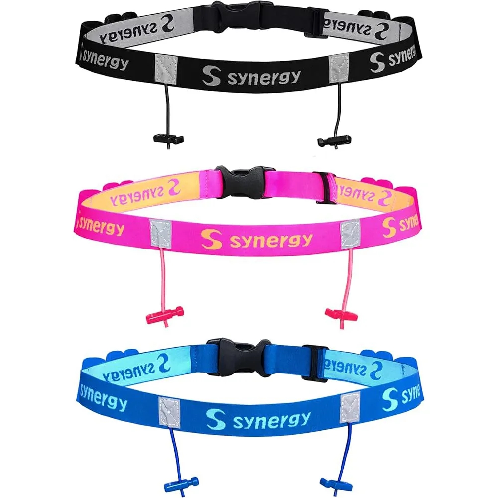 Unisex Triathlon Marathon Race Number Belt With Gel Holder 4