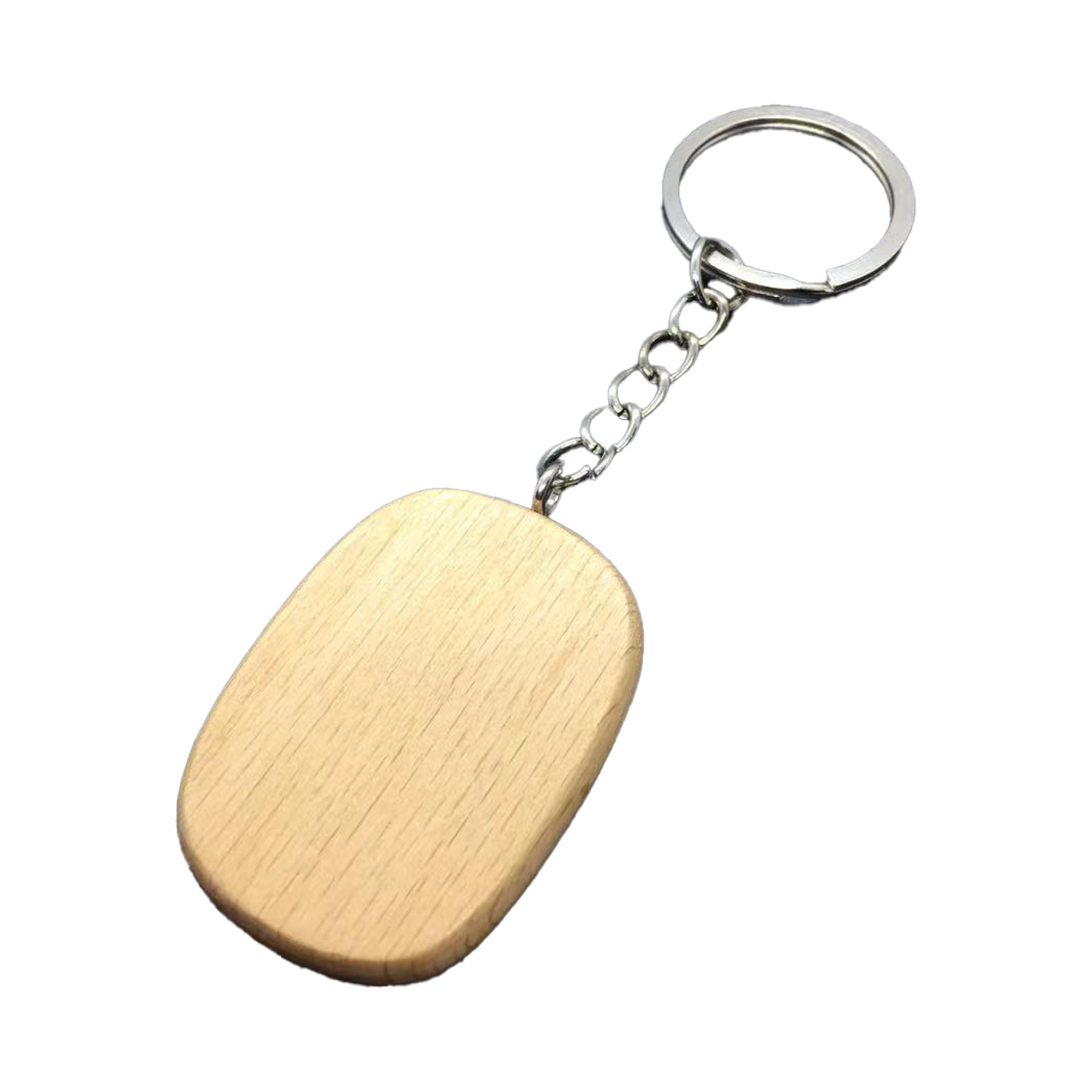 Laser Engraved Wooden Key Chain 6