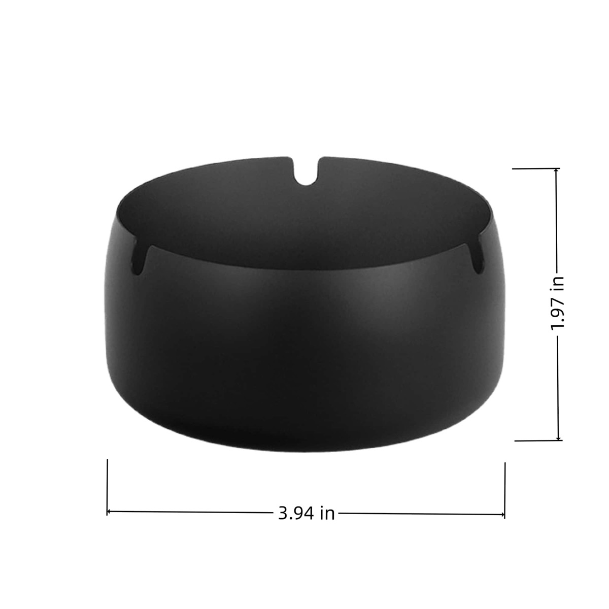 Dust-proof Drop-resistant Stainless Steel Ashtray 3