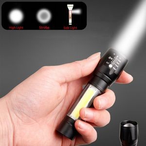 Rechargeable LED Flashlight Adjustable Focus With 3 Light Modes 9