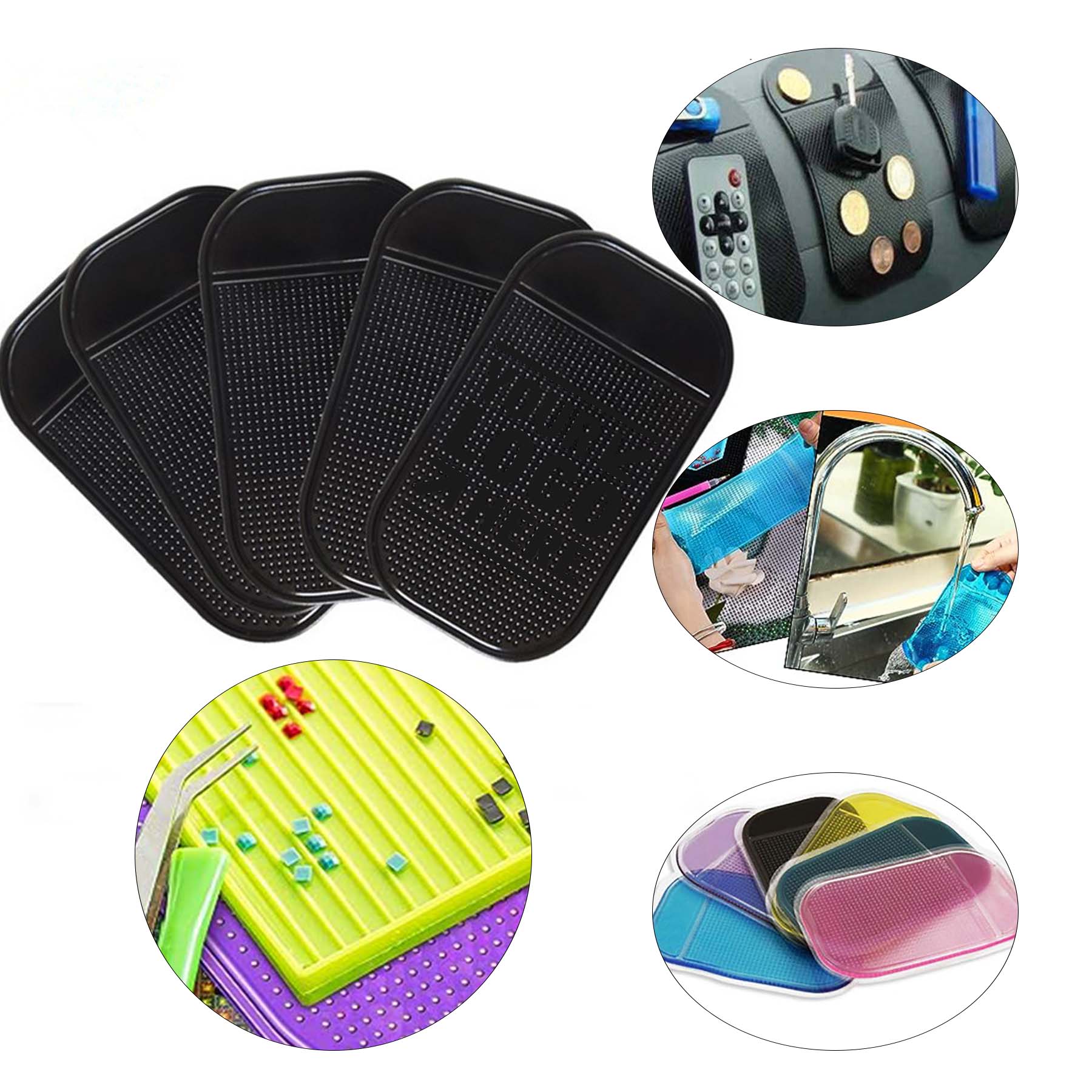 5.6 x 3.3 Inch Diamond Painting Sticky Gel Pad Anti-Slip Tools Sticky Mat 
