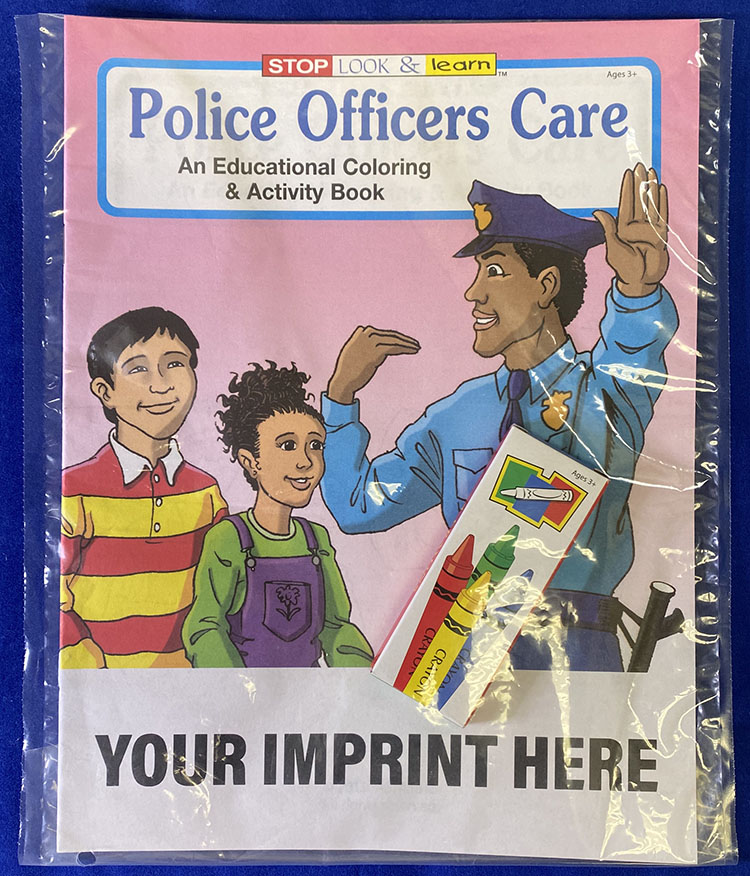 COLORING SET - Police Officers Care Coloring Book Fun Pack 2