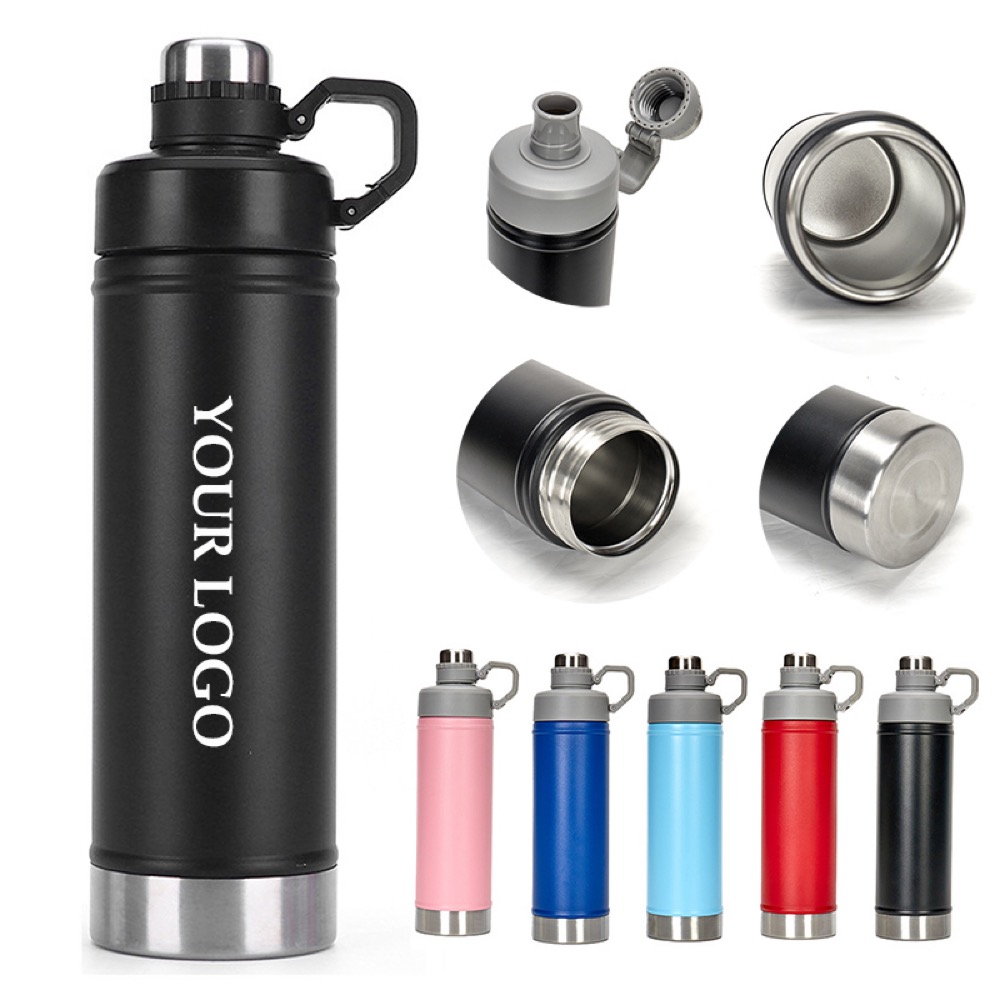 24 oz Insulated Stainless Steel Water Bottle, custom water bottle with logo imprint 2