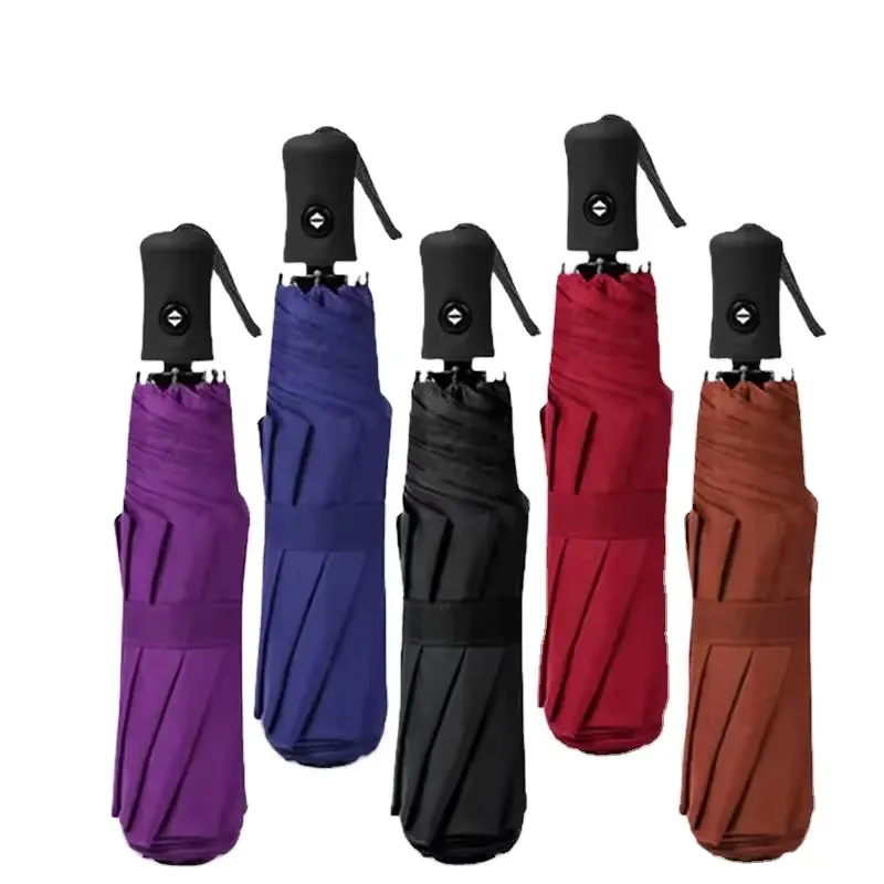 Double Canopy Vented Waterproof Folding Umbrella 4