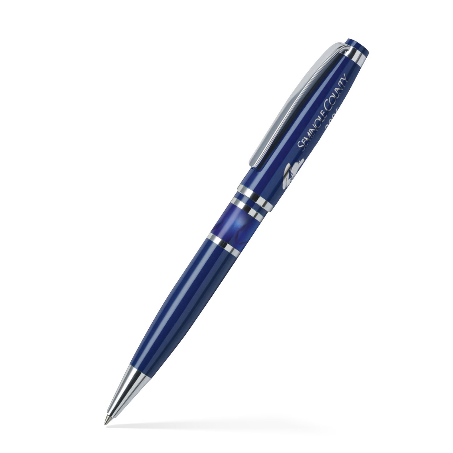 Resin Accented Brass Ballpoint Twist Metal Pen 20