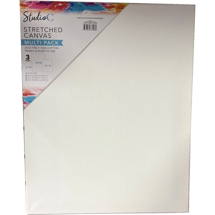 Stretched Canvas Multi-Pack - 3 Sizes 2